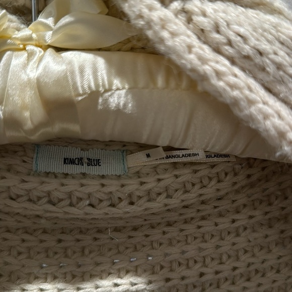 Kimchi Blue Urban Outfitters Oversized Oatmeal Braided Knit Cardigan - Picture 7 of 8